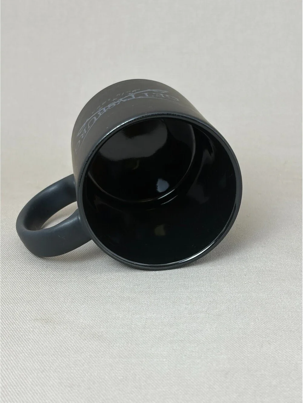 Gettysburg July 1863 Coffee Mug Crossed Swords Civil War Matte Black Ceramic Cup